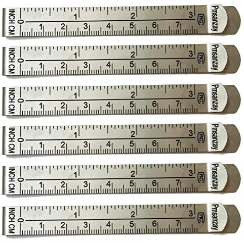 6 Stück – 7,6 cm lange Saum-Clips ohne Nadel-Saum-Clip, mit Markierungslinealführungen, 7,5 cm und 7,5 cm, für Quilt-Zubehör, Wunder-Clips, Pinn- und Markierungs-Nähprojekte