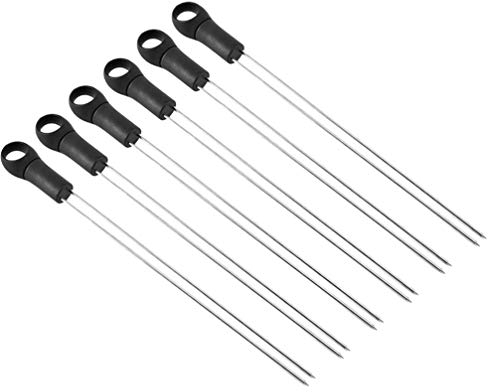 6 Pièces Brochettes De Fût Extérieur Barbecue En Plein Air Fourchette à Découper En Acier Inoxydable Brochette De Barbecue Réutilisable Bâtonnets à Rôtir Maïs Gril