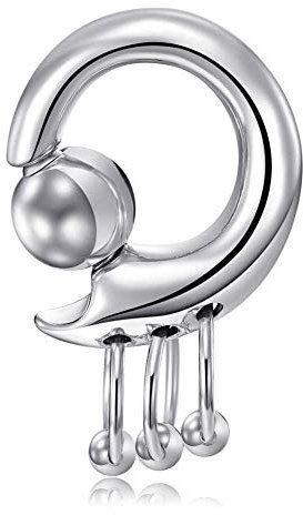 Rajnard 2G PA Ring Captive Perlenringe baumeln Feder Aktion CBR chirurgischen Stahl Monster Screwball Ringe Körper Piercing Ringe