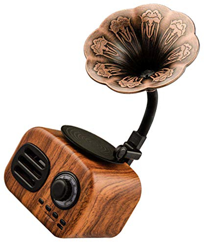 Retro- -lautsprecher Retro-boombox Grammophon Radio Im Retro-stil Plattenspieler-radio-cd-player Kabelloser Retro-lautsprecher Alte Lautsprecher Plastik Erdfarben Lipgloss
