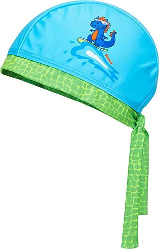 Playshoes Foulard Con Protezione Uv, Copricapo con cuffia da bagno Unisex - Bambini e ragazzi, Dinosauro, 53