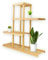 KARAT Blumentreppe Bambus Holz Regal Blumenständer, Pflanzregal, Blumentopfhalter, Blumenregal Balkon, Pflanzenleiter, Pflanzenbank für In- und Outdoor 96,7 x 28 x 95,8cm, Samia