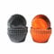 Prime Housewares 100 Mini Cupcake Cases Quality Paper Baking Multi Design Colours Christmas Party (Orange/Black)