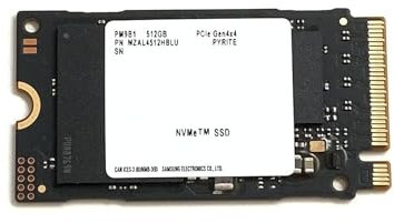 Samsung Disque SSD M.2 2242 42 mm PM9B1 NVMe PCIe 4.0 Gen4 x4 MZAL4512HBLU pour ordinateur portable Lenovo Dell HP Ultrabook 512 Go
