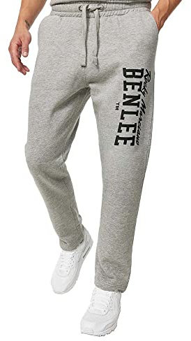BENLEE Herren Jogginghose Normale Passform Beaty M, Marl Grey/Black