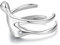 Vorsteckring Verstellbar, Verlobungsringe 925 Silber Schlicht Zirkonia Bär Umarmungen Frauen Damen Schmuck Geschenk