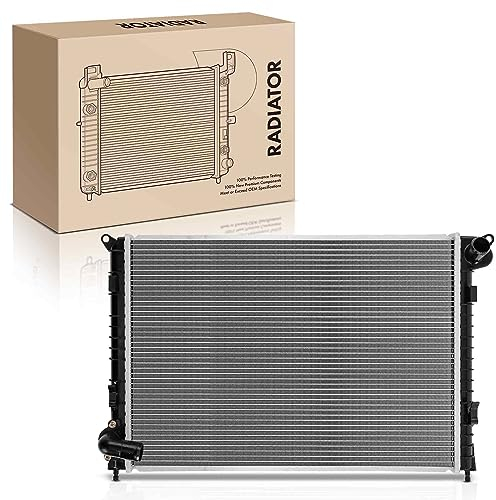 Frankberg Enfriador de agua enfriador de motor compatible con M.i.n.i R50 R53 Cooper One 1.6L 2001-2006 M.i.n.i Cabriolet R52 Cooper One 1.6L 2004-2007 reemplazo de gasolina # 17117570821