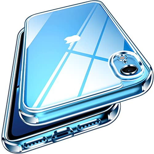 ivoler Nie Vergilbung Klar Hülle für iPhone XR 6.1 Zoll, [Militärischer Schutz] [Kameraschutz] Stoßfest Kratzfest Transparent Schutzhülle, Dünn Durchsichtige Handyhülle Case