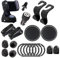 20 Stück Bling Auto Zubehör Innenraum Frauen Glitzer, Bling Autozubehör Bling Car Accessories Brillenhalter für Frauen, Bling Handyhalterung, Bling Zündring, Bling Auto Haken