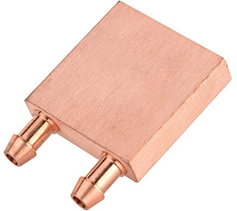 Tosuny Water Cooling Block 40x40x10mm Copper Liquid Water Cooler Heat Sink System for CPU Graphics Radiator