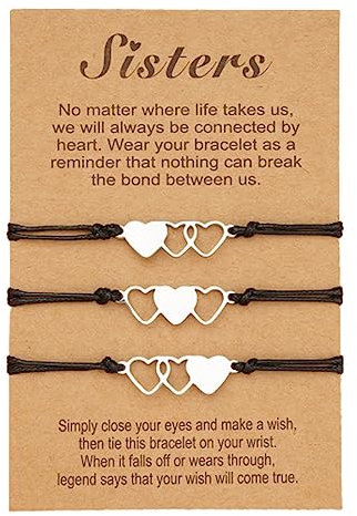 PLABBDPL Braccialetto Donna, Braccialetti di Corrispondenza,Amore Simbolo Braccialetto,Braccialetti Amicizia,Fatti a Mano Bracciale,Bracciale Coppia, Regalo per Madre Sorella Figlia