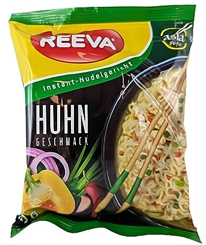 Reeva Instant Noodles Huhn asiatischer Art 24er Pack (24 x 60g) Instant Nudeln