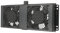 Extralink Unidad de enfriamiento con cable para termostato, 19, 2 ventiladores, para armarios rack, panel de ventilacion, 220V, Negro, ventilador