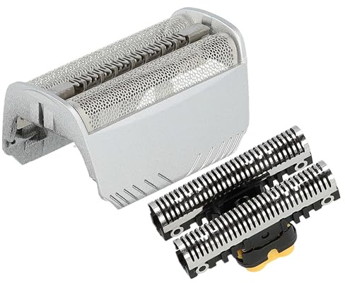 vhbw Kombi-Pack Scherteil kompatibel mit Braun SmartControl | Syncro, SyncroPro Elektrorasierer, Folie + Messerblock, silber