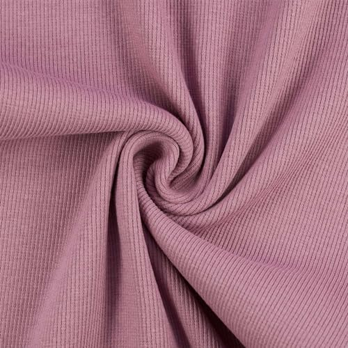 Bündchenstoff Alina, leicht gerippt, Schlauchware, uni beere (Länge am Stück: ab 25cm x Breite: 28cm/56cm)