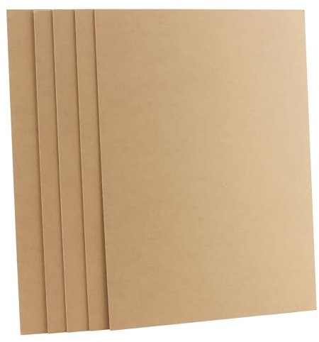SEUNMUK Paquet de 5 planches de bois MDF A3 pour l'art, panneaux de fibres de densité moyenne de 2 mm, panneaux MDF, feuille d'art pour gravure au laser, dessin, décoration d'intérieur, projets de bri