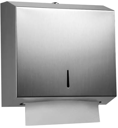 Papierhandtuchspender, Edelstahl Handtuchspender, Taschentuchspender Papierspender Wand, Papierhandtücher Spender Abschließbar Ohne Bohren Papierhandtücher Für Badezimmer Und Öffentliche Plätze
