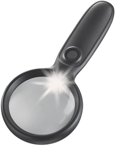 Westmark Lente d'ingrandimento con lampada da lettura - Lente d'ingrandimento con luce led, ideale per lettura, artigianato e lavori di precisione – 190 x 87 x 24 mm