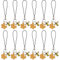 DELORIGIN 12-pcs Bee & Honeycomb Phone Charms, Cell Phone Cases & Keychains for Women