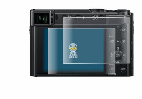 BROTECT Full-Cover Schutzfolie Matt für Panasonic Lumix DC-TZ202 / TZ202D (2 Stück) - Full-Screen Displayschutz-Folie, 3D Curved, Anti-Reflexion