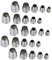 Angoily 50 Teiliges Reparaturwerkzeug Runde Axtkeile Aus Stahl Axtstiel Keil Vorschlaghammer Keile 5160 Stahlhammerstiel Axtkeil Set Griff Spaltkeil Äxte Hammerzubehör