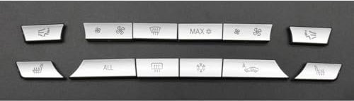 Rufutle Auto Schalter Knopf für BMW 5/6/7 Serie F10 F01 F02 520 530, Armaturenbrett-Klimaanlage Temperaturregler Ac Tasten Kappen