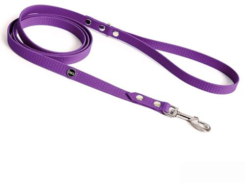 BURA 180cm für Hunde Hundeleine Große Hunde, Leicht und Handlich, Verformt Sich Nicht, Langlebig, Wasserdicht, Nicht Allergen (violett, M)