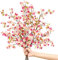 YMIFEEY 4pcs Flores de Cerezo Ramos de Flores Artificiales de Cerezo Flores de Tela 105cm Sakura Flores Artificiales Grandes Jarrones Decorativos Flores Artificiales para Interior (Rosa Oscuro)