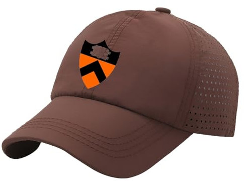 QATOBI Baseball Caps Für Herren Princeton University, Unisex Vintage Verstellbar Baseball-Mütze, Sport Cool Mode Baseballmütze Für Damen Herren, Panel Cap(Coffee)