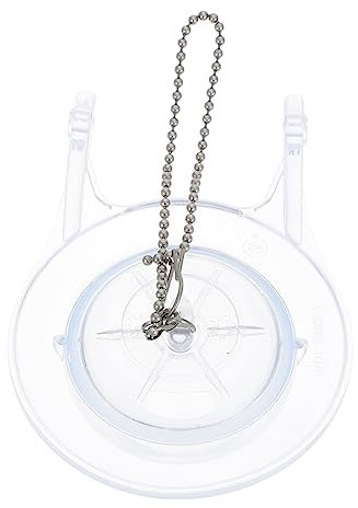 SHINEOFI Ablaufventil Toilette Klappe Pvc Verstellbar Bad Dichtungsklappe Mit Edelstahlkette Für Badezimmer Hotels Toilettenartikel