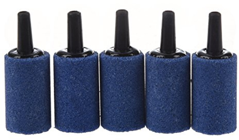Sefdrert R 5 Pcs Cylinder Bubble Air Stones Blue For Aquarium Fish Tank