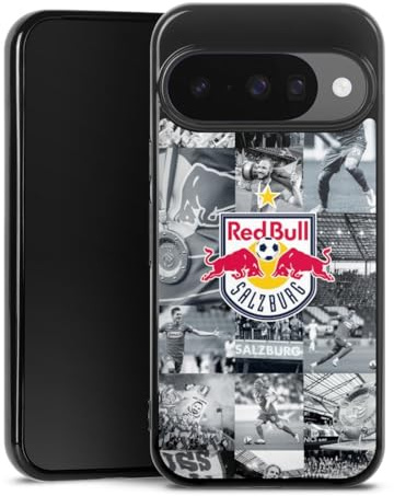 Silikon Hülle kompatibel mit Google Pixel 10 Case schwarz Handyhülle FC Red Bull Salzburg Red Bull Salzburg