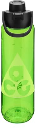NIKE TR Renew Recharge Chug Bottle 24oz 709 ml Trinkflasche Sportflasche Training Fitness Graphic ACG, Mean Green/Black/Volt Ice