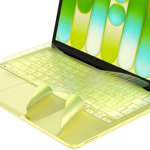 EooCoo Protection Clavier Compatible avec MacBook Neo 13 2026,Ultra-Fin | [Couleur Officielle]Compatible avec 2026 2025-2021 M5-M2 MacBook Air 13/15,M5-M1 Pro/Max,MacBook Pro 14/16, EU Layout Jaune