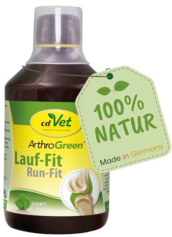 cdVet Naturprodukte ArthroGreen Lauf-Fit 500ml - Nahrungsergänzung zur Unterstützung der Gelenke für Pferd, Hund und Katze mit Kräutern