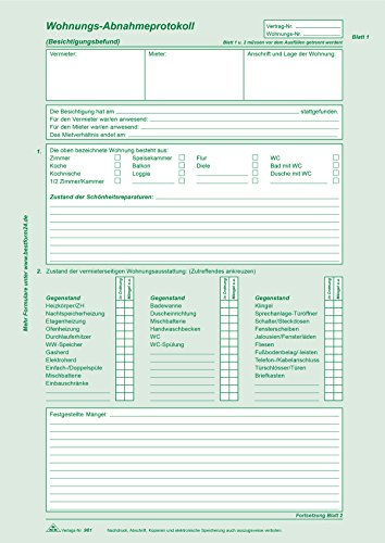 RNK 981 Diverse Formulare und Drucke Wohnungs Abnahmeprotokoll SD