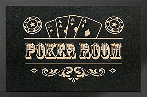Close Up Poker Room Fußmatte - mit Rutschfester Gummi-Rückseite (40x 60cm)