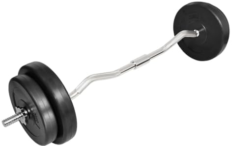 vidaXL Hantelstange 30 kg Set Langhantel Curlstange Langhantelstange Hanteln