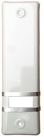 markiso® Rolladengurt Abdeckung [1 Stück] – Lochabstand 135 mm | Gurtwickler Abdeckung aus Alulminium | Einfache Montage ohne Gurtausbau |Gurtwicklerblende für Maxigurte | Farbe Weiß