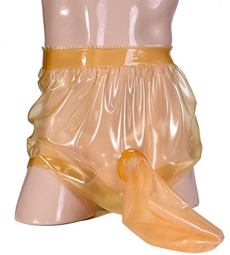 Latex Windelhose mit Latex Spielbeutel (XL)