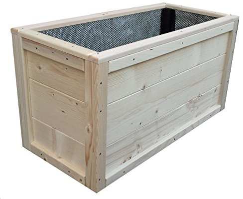 TOTAL WOOD 2012 Jardinière rectangulaire en Bois Jardin terrasse Balcon Interieur Exterieur 70 x 40 x 40 cm également sur Mesure