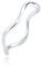 Elli Ring Damen Wellen Minimal Geo Trend in 925 Sterling Silber