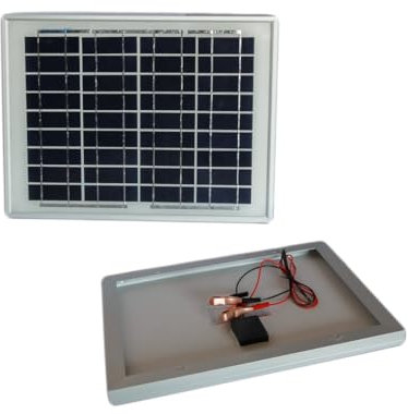 TrAdE Shop Traesio - Panneau Solaire Module photovoltaïque 50 W 50 W 12 V Cellules Silicium Pince Batterie