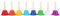 Handglocken, Bunte 8 Hinweis Metall Diatonische Handglocke Set für Kinder Musik Früherziehung Brain Development Game PlayingOrff-Kinder-Schlaginstrumente