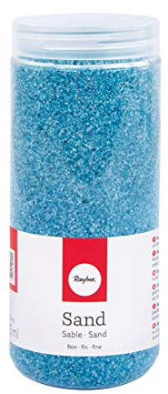Rayher 39339356 Sabbia, fine, Blu Chiaro, 475ml