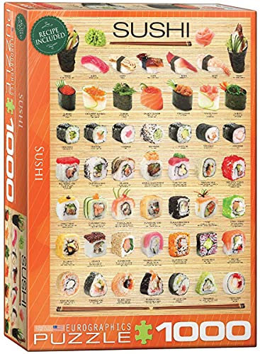 empireposter Sushi Variationen aus Japan - 1000 Teile Puzzle im Format 68x48 cm