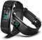 Makzib S5 Smart Bracelet Activity Tracker Watch with Pedometer, Heart Rate, Temperature Monitor Sleep Monitor Waterproof Smartwatch for Men, Women for Androids IOS (Black)