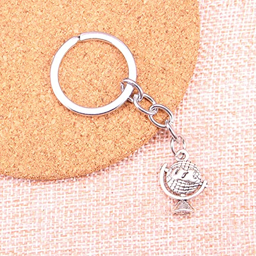 ZOJK 20 Stücke 21 X 15 Mm Erde Globus Planet Anhänger DIY Männer Auto Schlüsselanhänger Ring Halter Schlüsselanhänger Souvenir Schmuck Geschenk