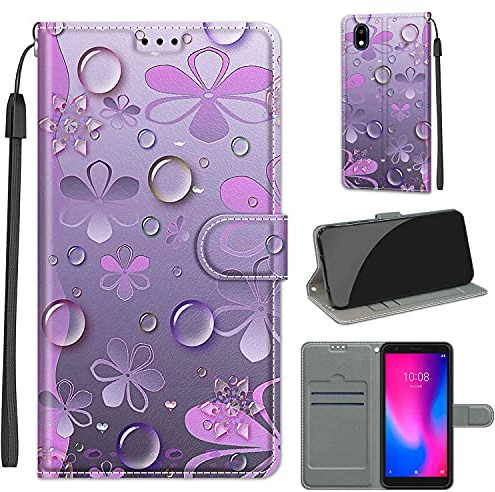 TOMYOU für ZTE Blade A3 2020 Hülle Handy Stoßfestes Flip-Holster Premium Leder PU Handyhülle Case Schutzhülle mit Kartenfächer, für ZTE Blade A3 2020