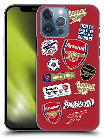 Head Case Designs Officially Licensed Arsenal FC Collage Logos Hard Back Case Compatible With Apple iPhone 13 Pro Max